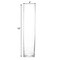 18" tall Clear Glass Square Vases Wedding Centerpieces Party Decorations